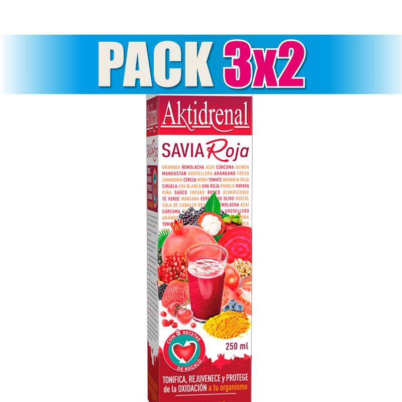 Pack 3x2 AKTIDRENAL SAVIA ROJA 250Ml. TONGIL