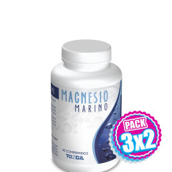 Pack 3x2 MAGNESIO MARINO 40 COMPRIMIDO TONGIL