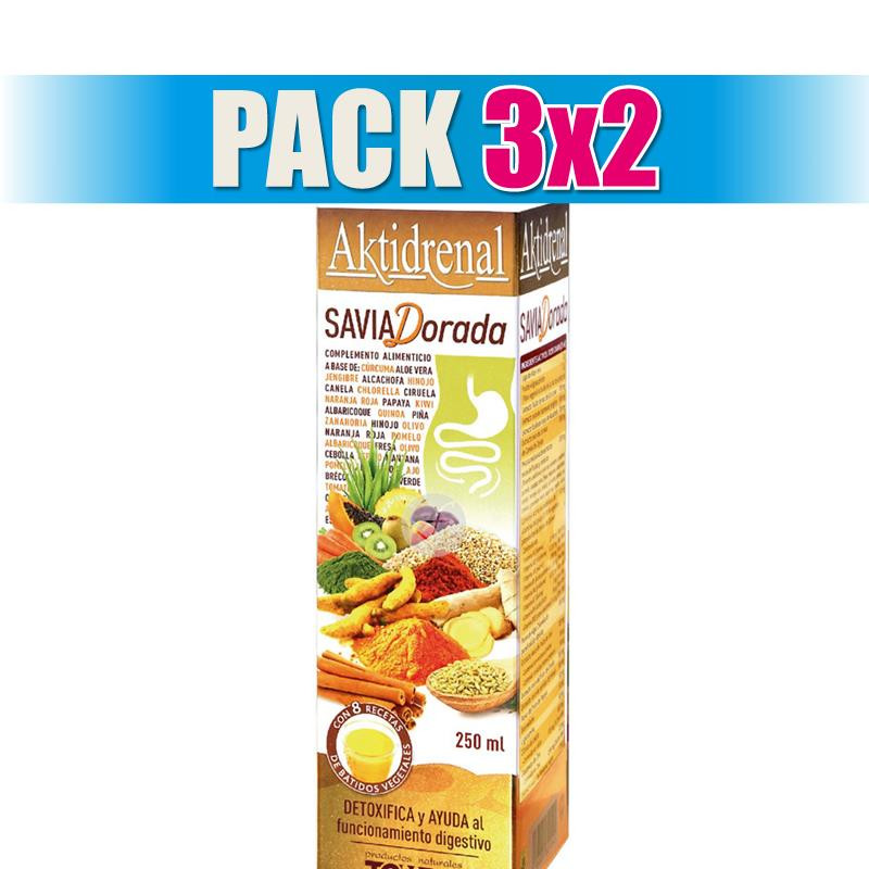 Pack 3x2 AKTIDRENAL SAVIA DORADA 250Ml. TONGIL