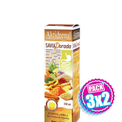 Pack 3x2 AKTIDRENAL SAVIA DORADA 250Ml. TONGIL