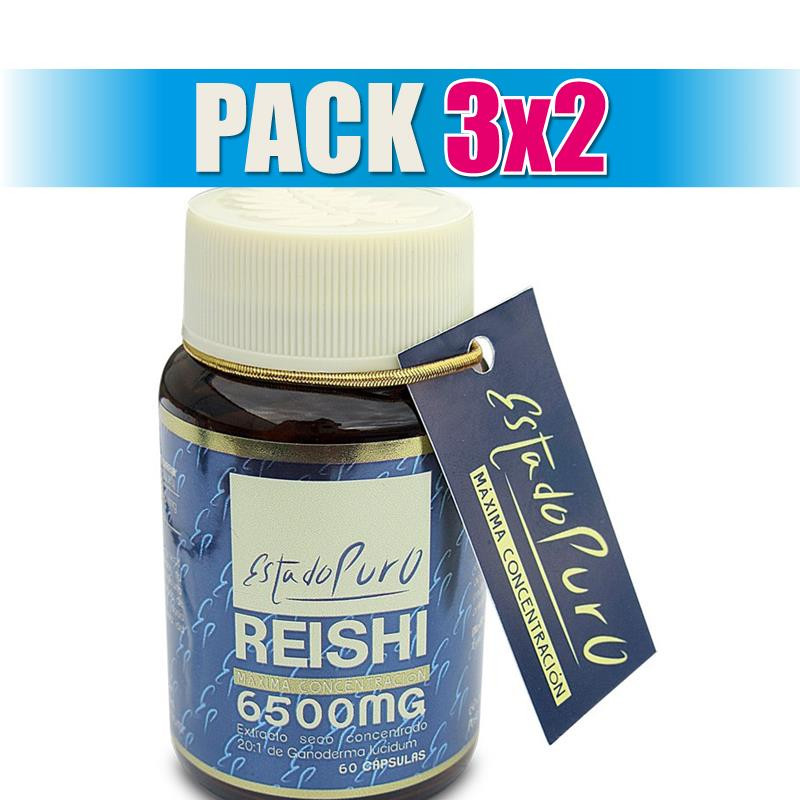 Pack 3x2 REISHI 6.500Mg. 60 CAPSULAS ESTADO PURO