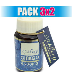 Pack 3x2 GINKGO 6.500Mg. 40 CAPSULAS ESTADO PURO