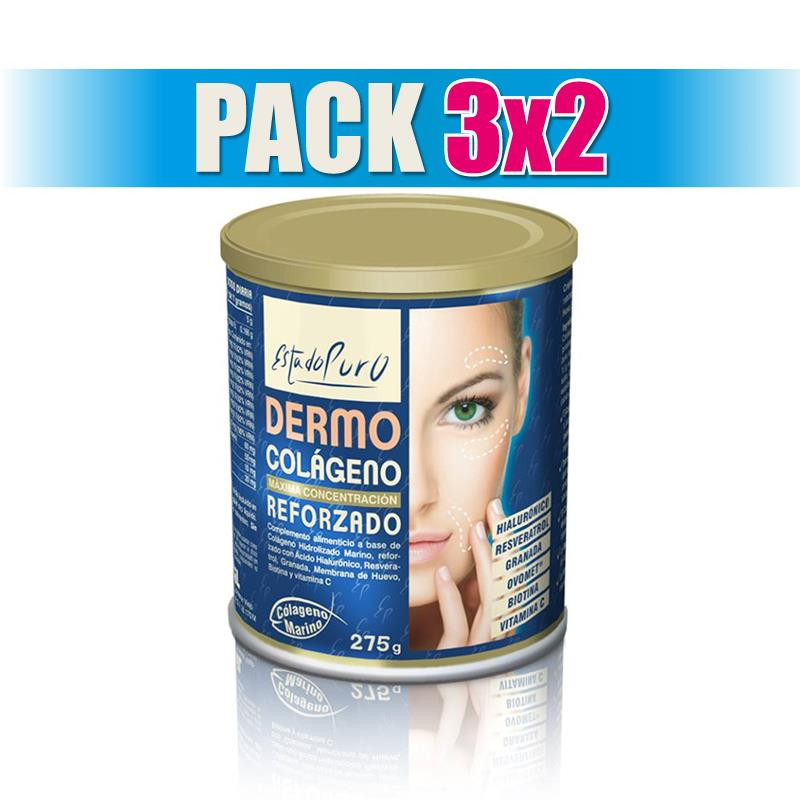 Pack 3x2 DERMO COLAGENO REFORZADO 275Gr. ESTADO PURO