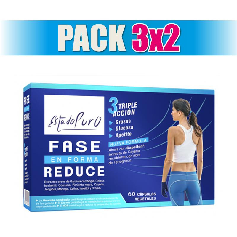 Pack 3x2 FASE REDUCE 60 CAPSULAS ESTADO PURO