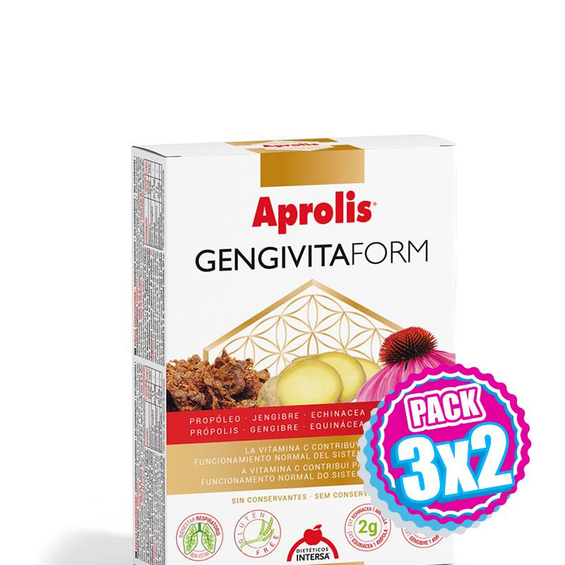 Pack 3x2 APROLIS GENGIVITAFORM 20 AMPOLLAS INTERSA