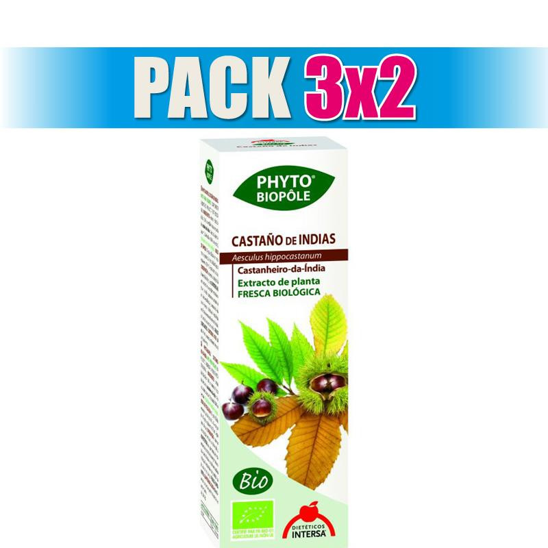 Pack 3x2 PHYTO-BIOPOLE CASTAÑO DE INDIAS BIO 50Ml. INTERSA