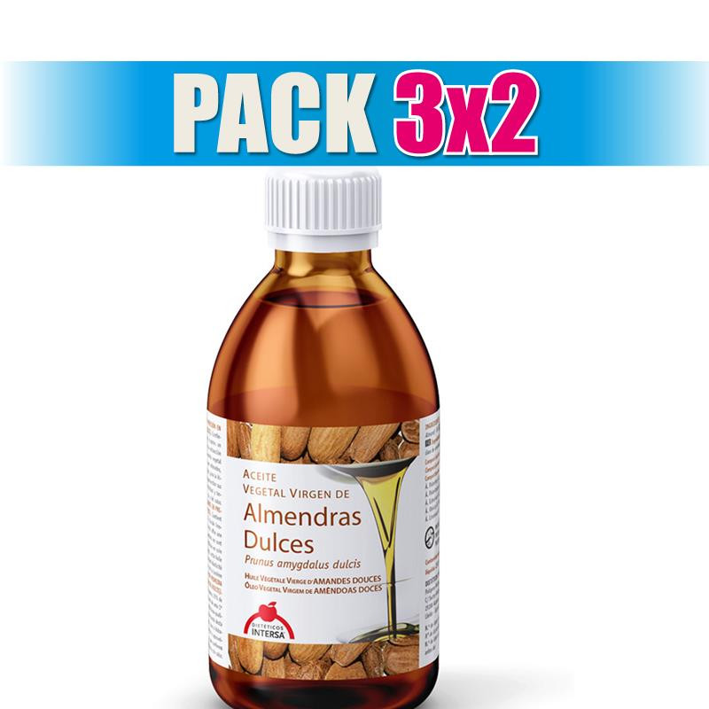 Pack 3x2 ACEITE DE ALMENDRAS DULCES 250Ml. INTERSA