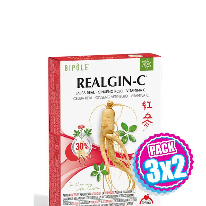 Pack 3x2 REALGIN-C 20 AMPOLLAS INTERSA
