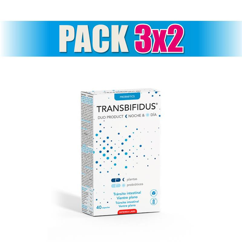 Pack 3x2 TRANSBIFIDUS 40 CAPSULAS INTERSA