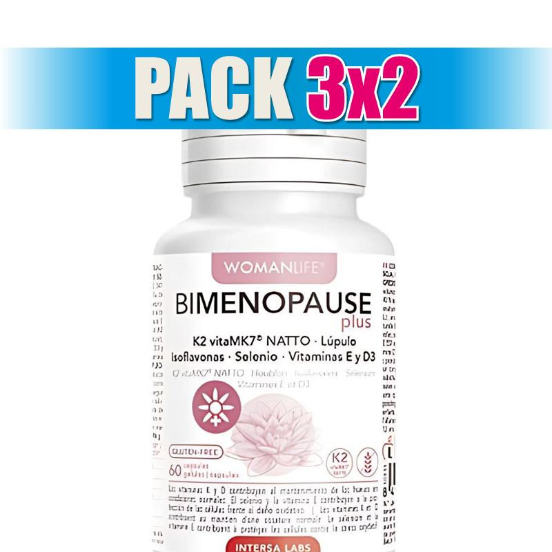 Pack 3x2 BIMENOPAUSE PLUS 60 CÁPSULAS INTERSA
