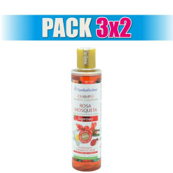 Pack 3x2 CHAMPU DE ROSA MOSQUETA SUPREME 200Ml. ESENTIAL AROMS