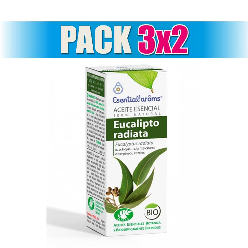 Pack 3x2 EUCALIPTO RADIATA 10Ml. ESENTIAL AROMS