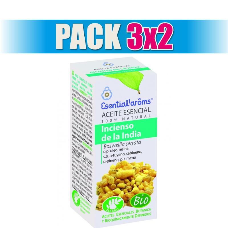Pack 3x2 INCIENSO DE LA INDIA 5Ml. ESENTIAL AROMS