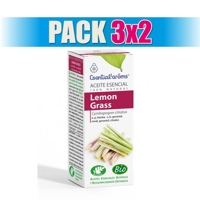 Pack 3x2 LEMONGRASS 10Ml. ESENTIAL AROMS