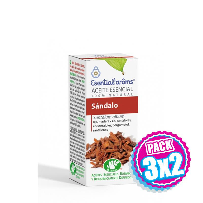 Pack 3x2 SANDALO 5Ml. ESENTIAL AROMS