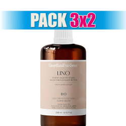 Pack 3x2 ACEITE VEGETAL DE LINO BIO 250Ml. ESENTIAL AROMS