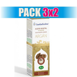 Pack 3x2 ACEITE VEGETAL VIRGEN DE ARGAN BIO 100Ml. ESENTIAL AROMS