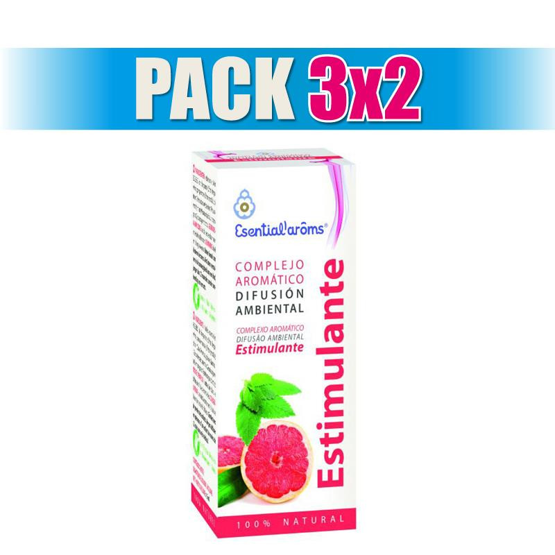 Pack 3x2 DIFUSOR ESTIMULANTE 15Ml. ESENTIAL AROMS