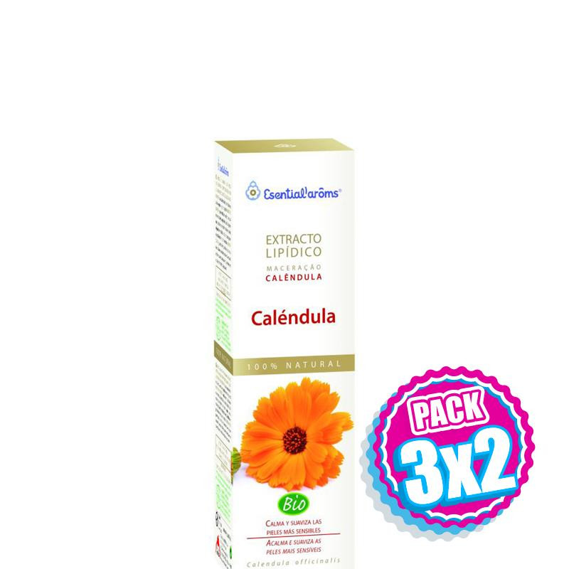 Pack 3x2 EXTRACTO LIPIDICO DE CALENDULA ECOCERT 100Ml. ESENTIAL AROMS