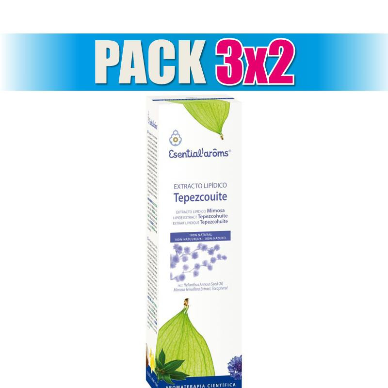 Pack 3x2 EXTRACTO LIPIDICO DE TEPEZCOHUITE (MIMOSA) 100Ml. ESENTIAL AROMS