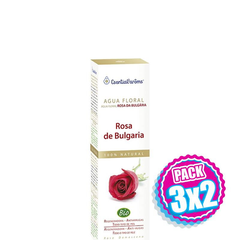 Pack 3x2 HIDROLATO DE ROSA DE BULGARIA BIO 100Ml. ESENTIAL AROMS