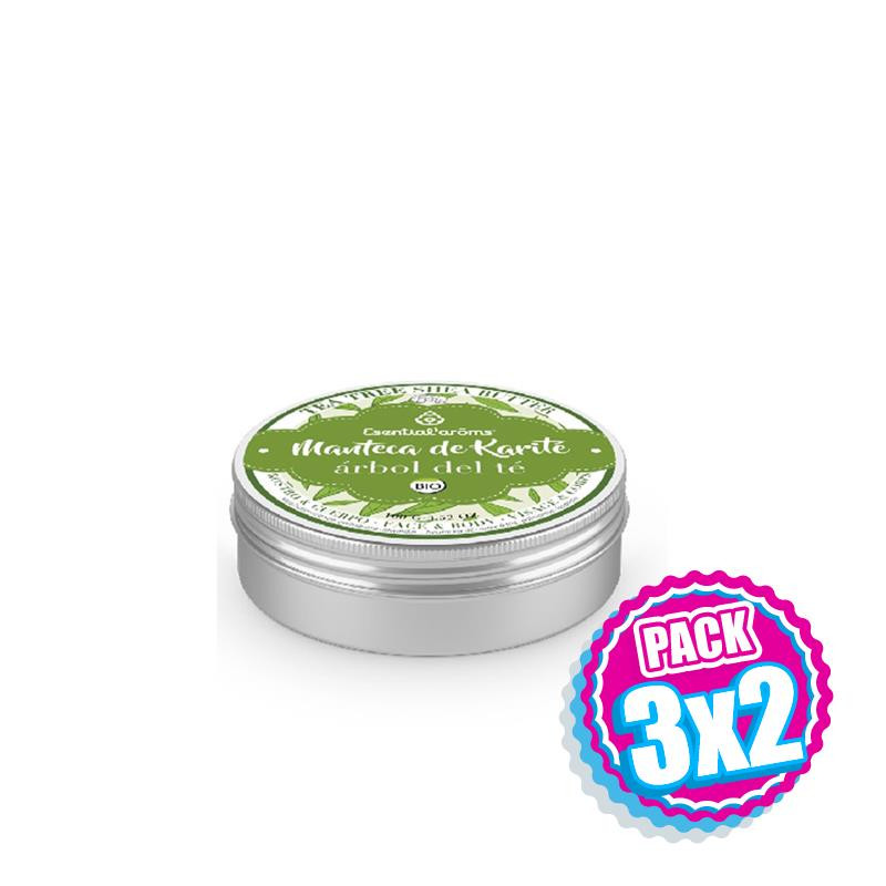 Pack 3x2 MANTECA DE KARITE & ARBOL DE TE 100Gr. ESENTIAL AROMS