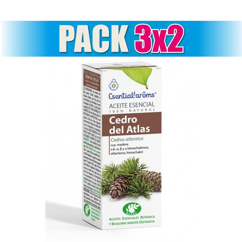 Pack 3x2 CEDRO DE ATLAS 10Ml. ESENTIAL AROMS