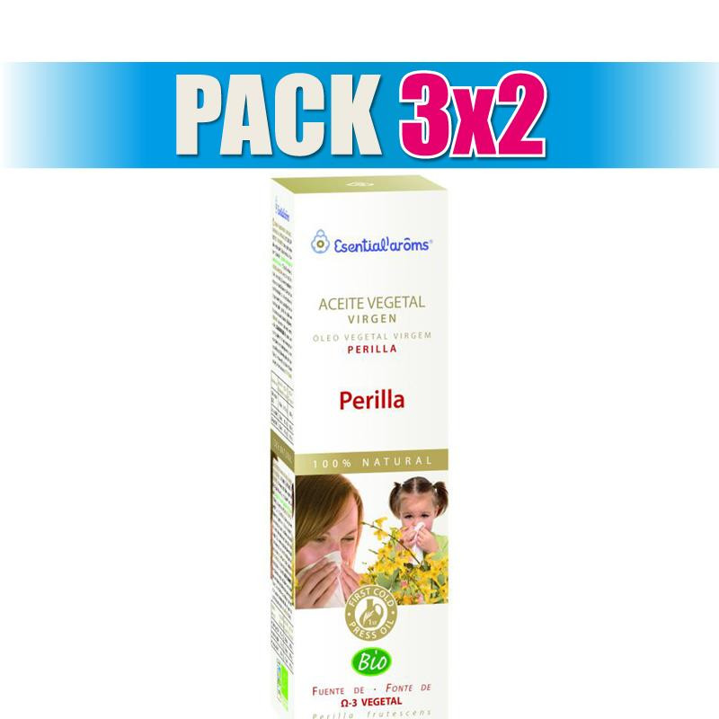 Pack 3x2 ACEITE VEGETAL DE PERILLA BIO 500Ml. ESENTIAL AROMS