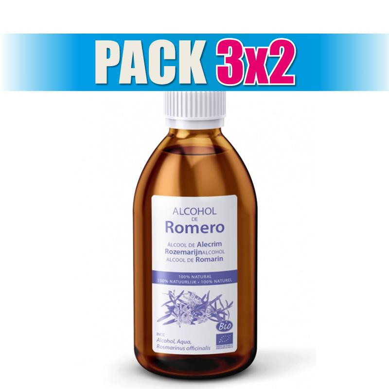 Pack 3x2 ALCOHOL DE ROMERO BIO 500Ml. ESENTIAL AROMS