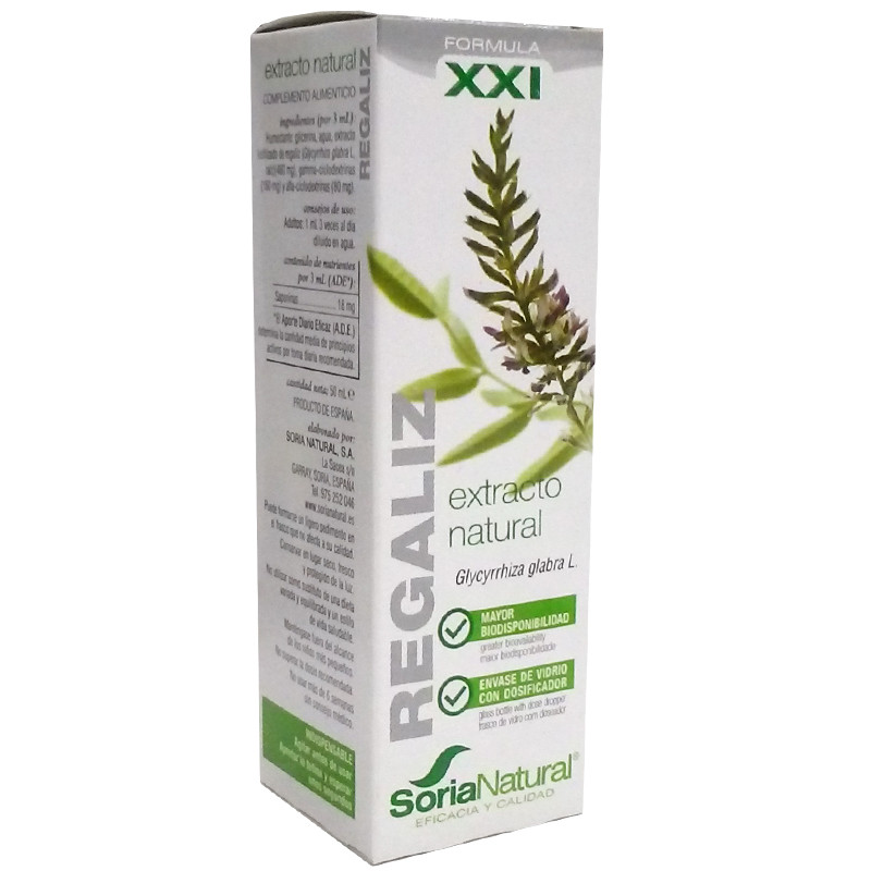 EXTRACTO DE REGALIZ FORMULAXX1 50ML SORIA NATURAL