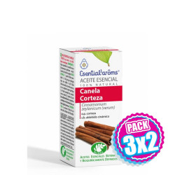 Pack 3x2 CANELA CORTEZA 5Ml. ESENTIAL AROMS