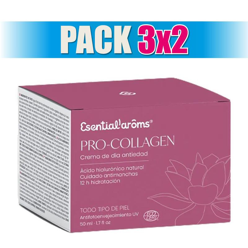 Pack 3x2 CREMA DE DÍA ANTIEDAD PRO-COLLAGEN 50ML ESENTIAL AROMS