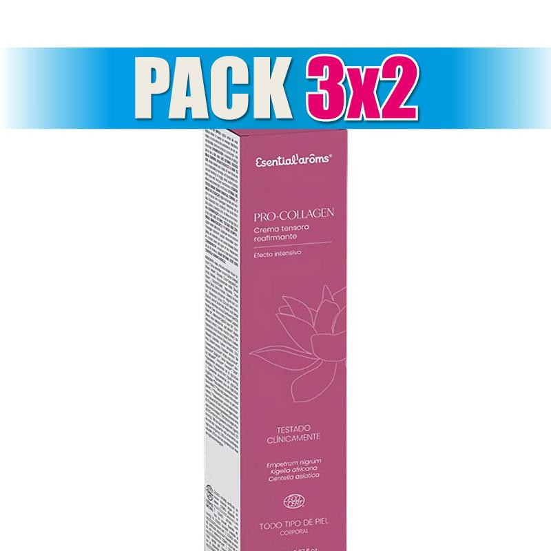 Pack 3x2 CREMA TENSORA CORPORAL PRO-COLLAGEN 150ML ESENTIAL AROMS