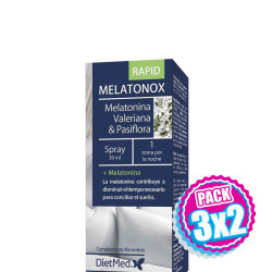 Pack 3x2 MELATONOX RAPID SPRAY BUCAL 30Ml. DIETMED