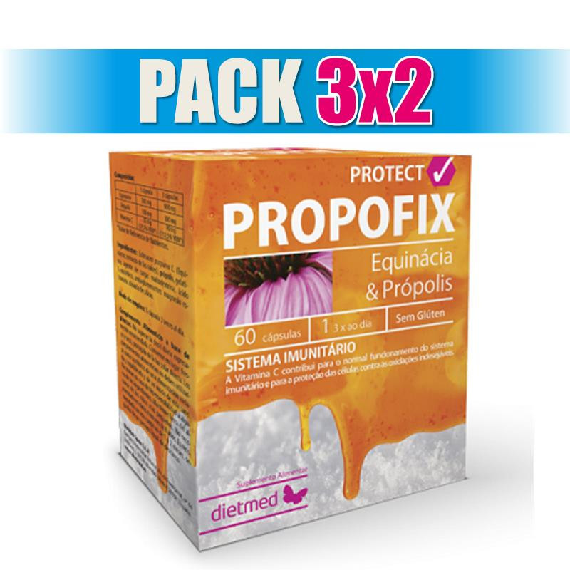 Pack 3x2 PROPOFIX PROTECT 60 CAPSULAS DIETMED