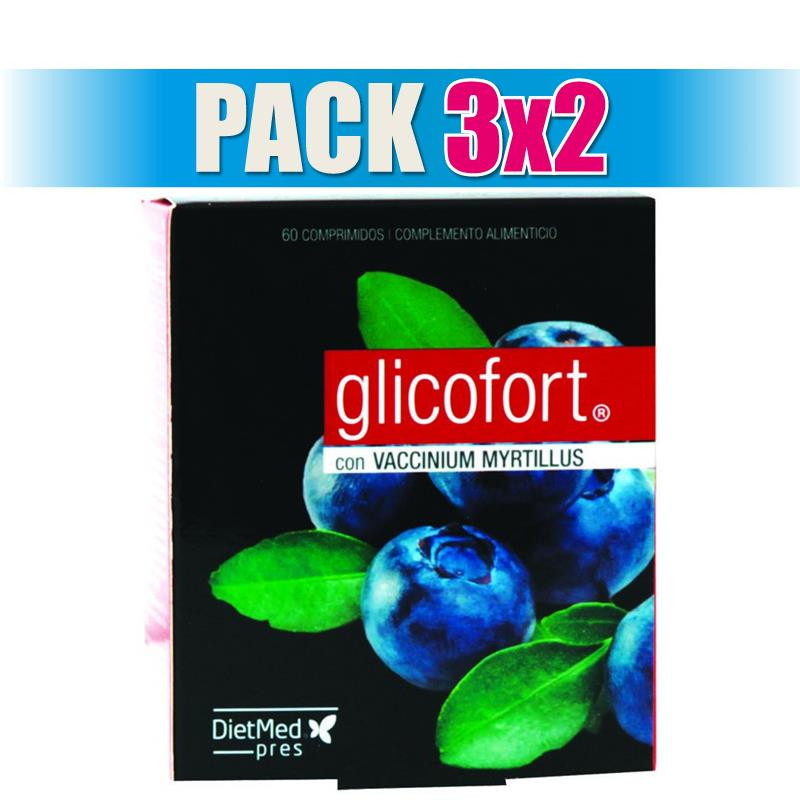 Pack 3x2 GLICOFORT 60 COMPRIMIDOS DIETMED