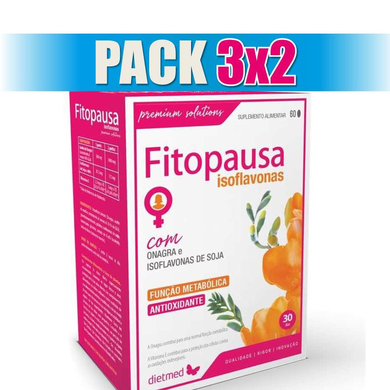 Pack 3x2 FITOPAUSA ISOFLAVONAS 60 PERLAS DIETMED
