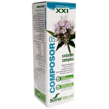 COMPOSOR 5 SEDANER COMPLEX FORMULA XXI 50Ml. SORIA NATURAL