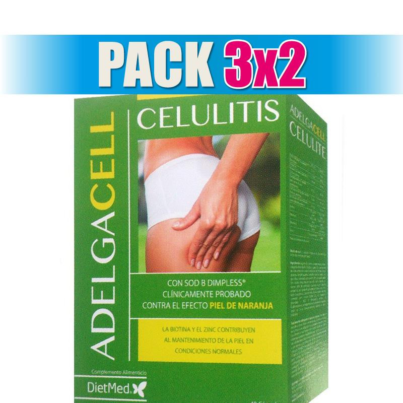 Pack 3x2 ADELGACELL REDUCER CELULITIS 40 CAPSULAS DIETMED