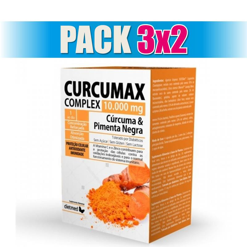 Pack 3x2 CURCUMEGA COMPLEX 10.000Mg. 60 CAPSULAS DIETMED