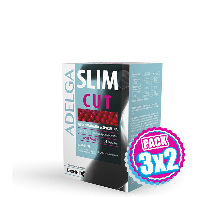 Pack 3x2 ADELGASLIM CUT 84 CAPSULAS DIETMED