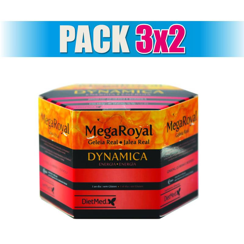 Pack 3x2 MEGAROYAL DYNAMICA 20 AMPOLLAS DIETMED