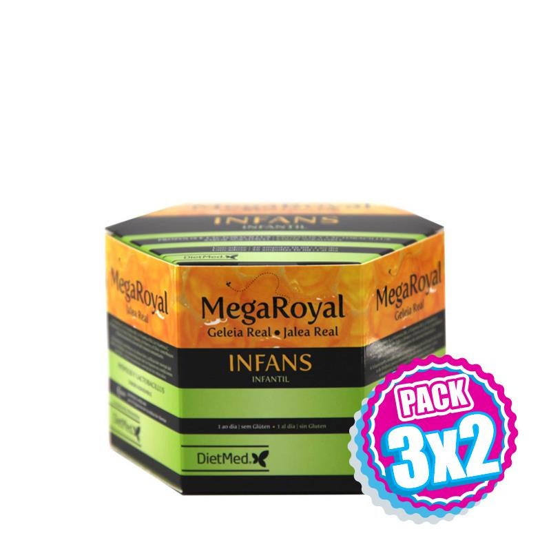 Pack 3x2 MEGAROYAL INFANS 20 AMPOLLAS DIETMED