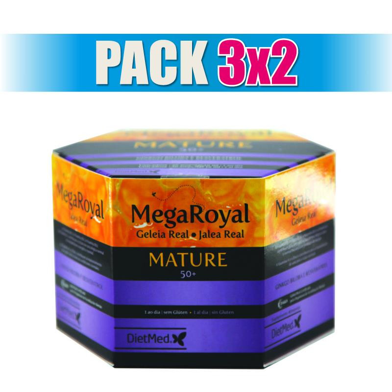 Pack 3x2 MEGAROYAL MATURE 20 AMPOLLAS DIETMED
