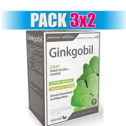 Pack 3x2 GiNKGOBIL 60 CAPSULAS DIETMED