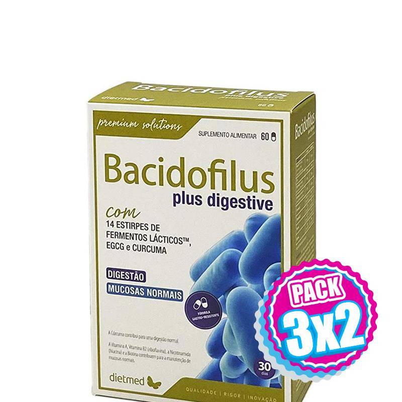 Pack 3x2 BACIDOFILUS PLUS 60 CAPSULAS DIETMED