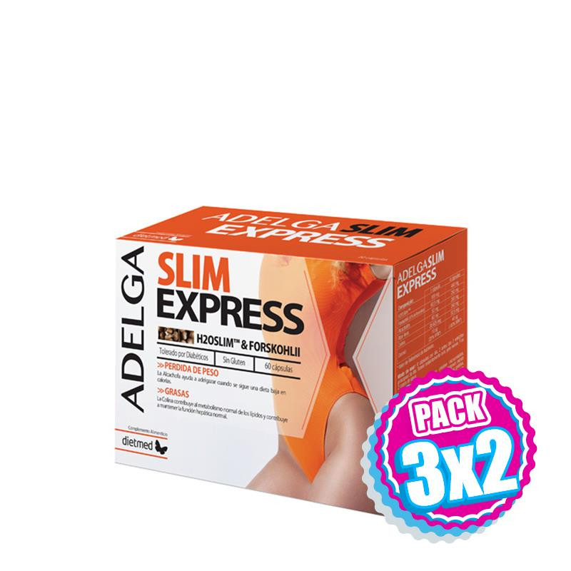 Pack 3x2 ADELGASLIM EXPRESS 60 CAPSULAS DIETMED