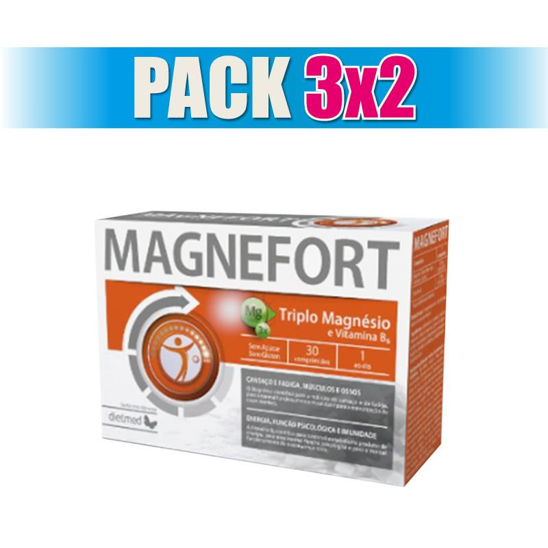 Pack 3x2 MAGNEFORT 30 COMPRIMIDOS DIETMED