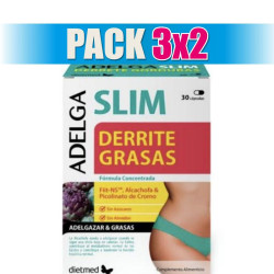 Pack 3x2 ADELGASLIM DERRITE GRASAS 30 CAPSULAS DIETMED