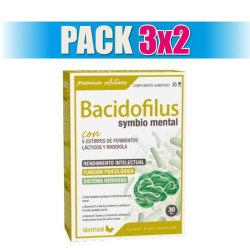 Pack 3x2 BACIDOFILUS SYMBIO MENTAL 30 CAPSULAS DIETMED